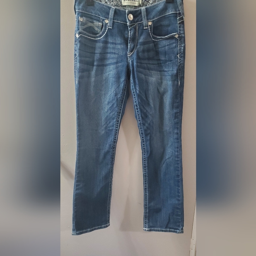 Ariat Women's Dark Blue Straight-Leg Jeans. Sz 29x30